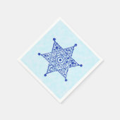 Magen David Blue Serviette (Ecke)