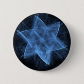 Magen David Fraktal Button (Vorderseite)