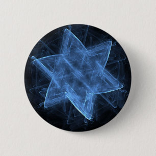 Magen David Fraktal Button