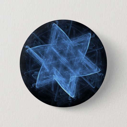 Magen David Fraktal Button (Vorderseite)