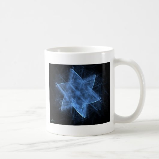 Magen David Fraktal Kaffeetasse (Rechts)