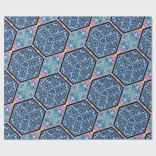 Magen David geometrisch Geschenkpapier (Flach)