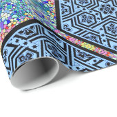 Magen David geometrisch Geschenkpapier (Rolleneckpunkt)