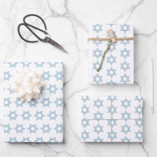Magen David Geschenkpapier Set (Vorderseite)