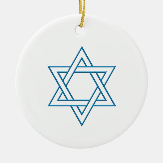 Magen David Keramik Ornament (Vorne)