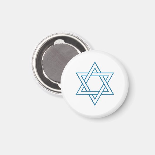 Magen David Magnet (Vorderseite/Rückseite)
