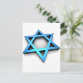 Magen David Postkarte (Stehend Vorderseite)