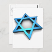 Magen David Postkarte (Vorne/Hinten)