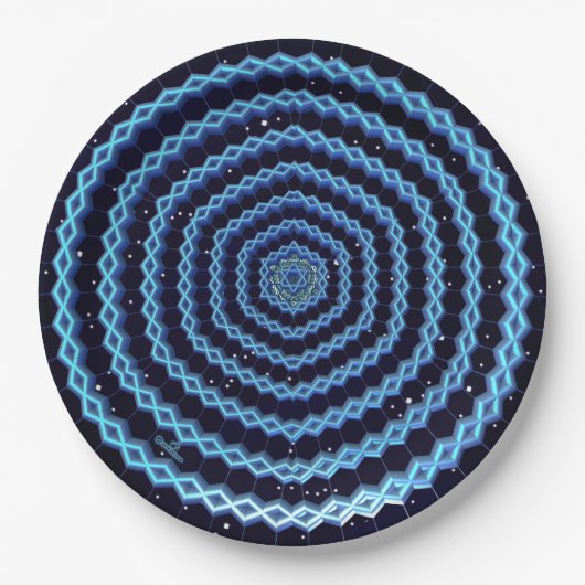 Magen David und Diamonds Pappteller (Vorderseite)