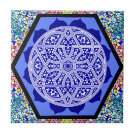 Magen- Davidblumenblätter Fliese