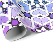 Magen- DavidBuntglas Geschenkpapier (Rolleneckpunkt)