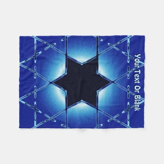 Magen Gimel Fleecedecke (Vorderseite (Horizontal))