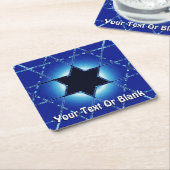 Magen Gimel Rechteckiger Pappuntersetzer (angewinkelt)