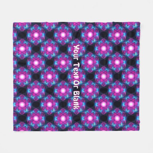 Magen Heh Fraktal Fleecedecke (Vorderseite (Horizontal))