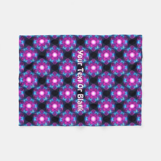 Magen Heh Fraktal Fleecedecke (Vorderseite (Horizontal))