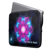 Magen Heh Fraktal Laptopschutzhülle (Vorderseite Links)