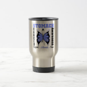 Magen-Krebs-Bewusstseins-Schmetterling Reisebecher