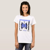 Magen-Krebs-Bewusstseins-Schmetterling T-Shirt (Vorne ganz)