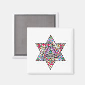 Magen Star of David Magnet (Vorderseite/Rückseite)