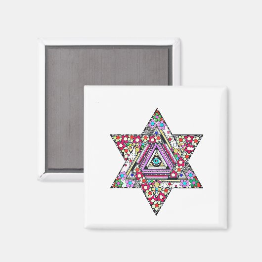 Magen Star of David Magnet (Vorderseite/Rückseite)