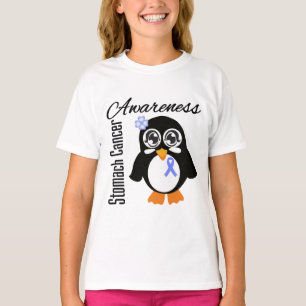 Magenkrebs-Bewusstsein Pinguin T-Shirt