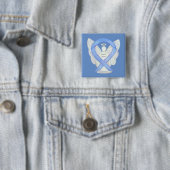 Magenkrebs Engel Awareness Ribbon Art Button (Beispiel)