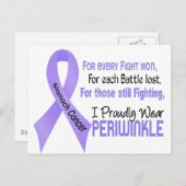 Magenkrebs Ich trage stolz Periwinkle 1 Postkarte (Vorne/Hinten)