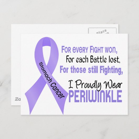 Magenkrebs Ich trage stolz Periwinkle 1 Postkarte (Vorne/Hinten)