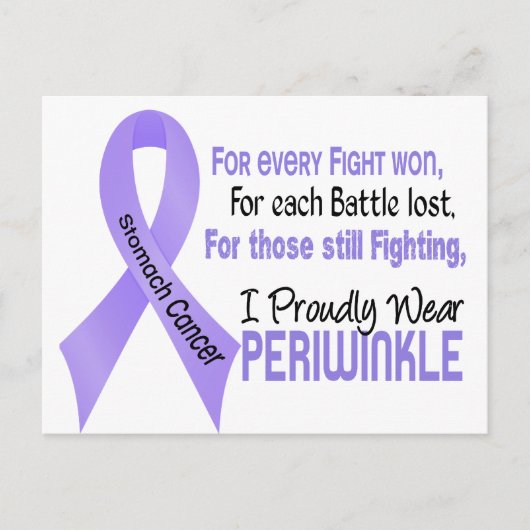 Magenkrebs Ich trage stolz Periwinkle 1 Postkarte (Vorderseite)
