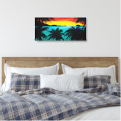 Magen's Bay Beach | Karibik Art Leinwanddruck (Insitu (Schlafzimmer))