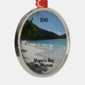 Magen's Bay, St. Thomas, 2010 Ornament Aus Metall (Rechts)