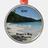 Magen's Bay, St. Thomas, 2010 Ornament Aus Metall (Vorne)