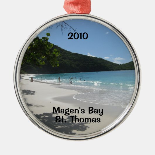 Magen's Bay, St. Thomas, 2010 Ornament Aus Metall (Vorne)