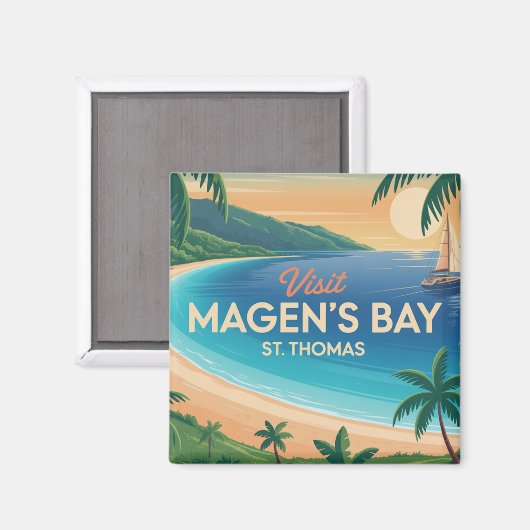 Magen's Bay, St. Thomas Magnet (Vorderseite/Rückseite)
