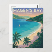 Magen's Bay, St. Thomas Postkarte (Vorne/Hinten)
