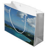 Magens Bay, St. Thomas Schöne Inselszene Große Geschenktüte (Rückseite Schrägansicht)