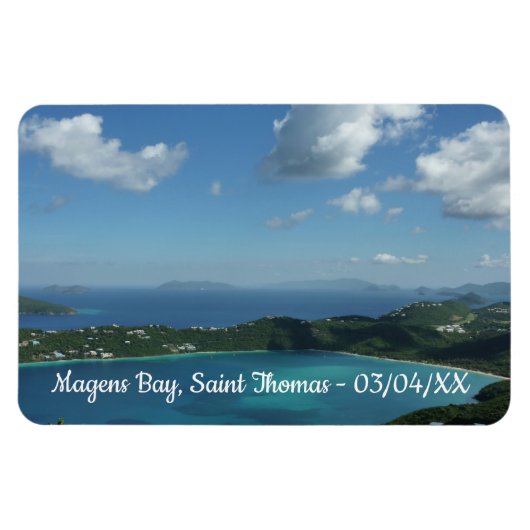 Magens Bay, St. Thomas Schöne Inselszene Magnet (Horizontal)