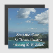 Magens Bay, St. Thomas Schöne Inselszene Magnetkarte (Vorne/Hinten)