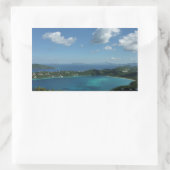 Magens Bay, St. Thomas Schöne Inselszene Rechteckiger Aufkleber (Tasche)
