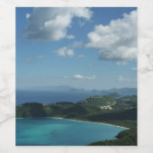 Magens Bay, St. Thomas Schöne Inselszene Weinetikett (Einzelnes Label)