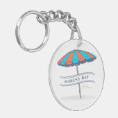 Magens Bay St Thomas USVI Caribbean Beach Time Schlüsselanhänger (Vorderseite links)