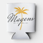 Magens Bay St Thomas USVI Minimal Palm Tree Dosenkühler (Vorderseite)