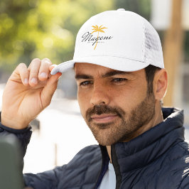 Magens Bay St Thomas USVI Minimal Palm Tree Truckerkappe