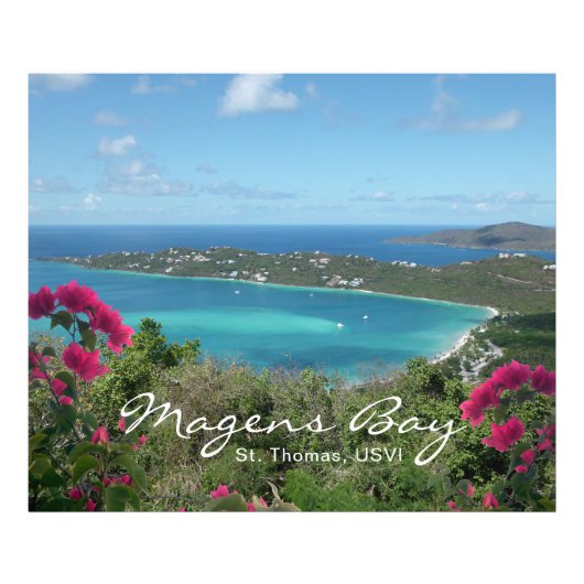 Magens Bay St. Thomas, USVI Tropical Beach Fotodruck (Vorne)