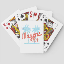 Magens Bay St. Thomas USVI Vintag Coral Type Spielkarten