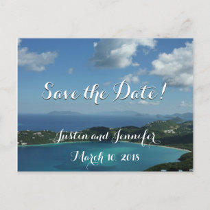 Magens Bucht, St Thomas, das Save the Date Wedding Ankündigungspostkarte
