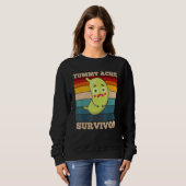 Magenschmerz-Überlebender Magenkrämpfe IBS Männer  Sweatshirt (Vorne ganz)