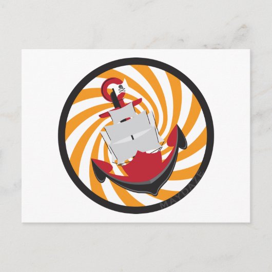 Magenschwindelanker Postkarte (Vorderseite)