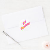 Magenta 1\4 Jahrhundert Runder Aufkleber (Umschlag)