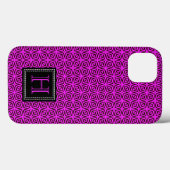 Magenta Abstrakt Case-Mate iPhone Hülle (Rückseite (Horizontal))